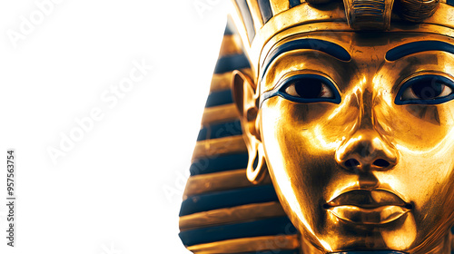 The Golden Gaze of Tutankhamuns Funeral Mask
 photo