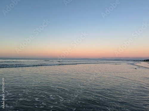 sunset over the sea
