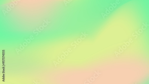 Gradient blur aesthetic green abstract background