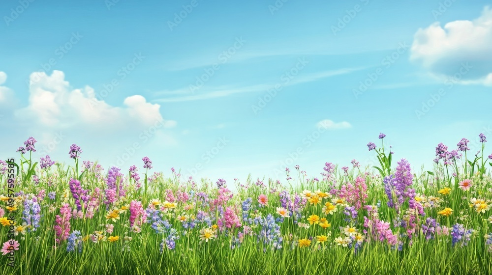spring wild flower field background spring wild flower field background