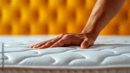 A person with sciatica finding comfort through targeted stretches and a supportive mattress