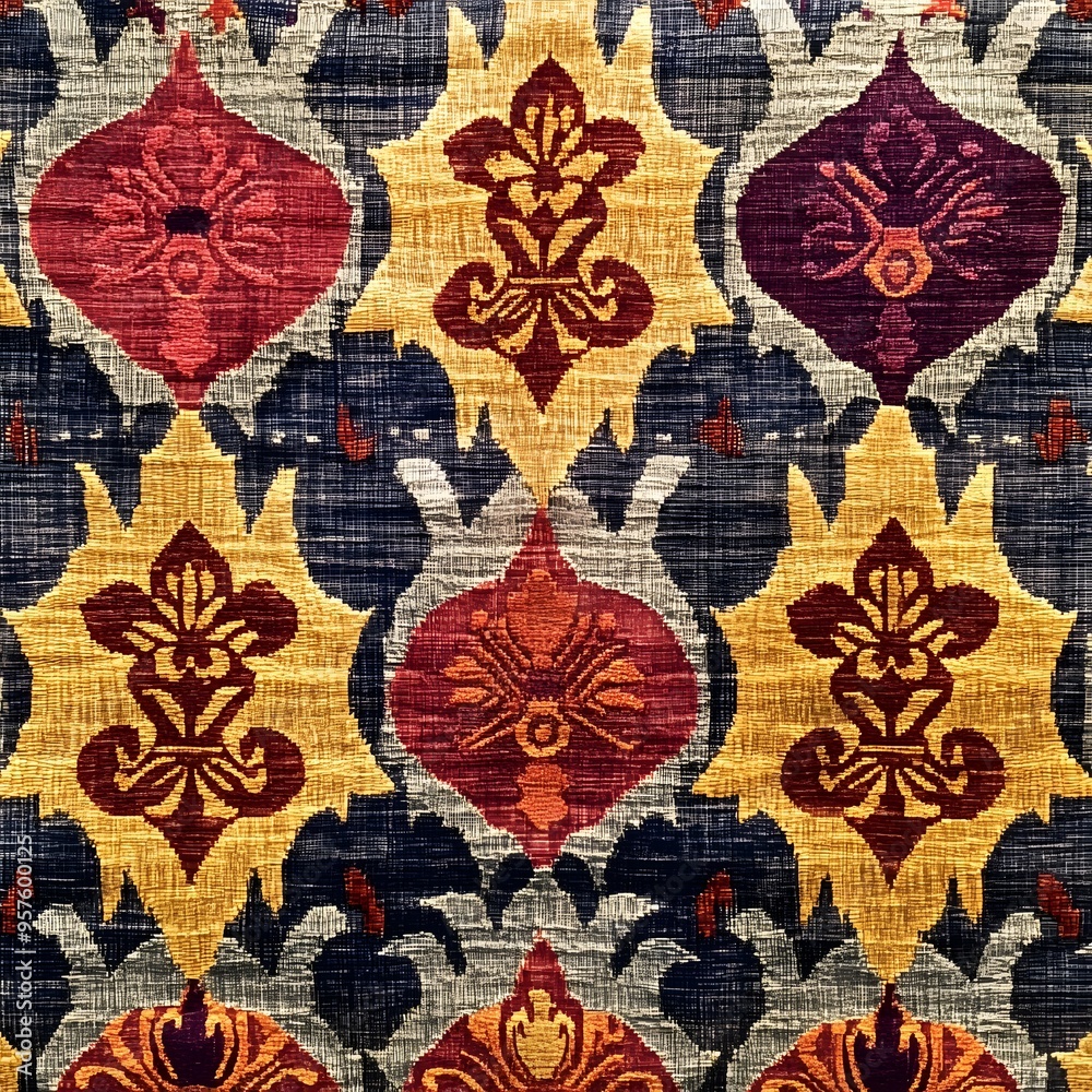 81. **Bali ikat pattern with intricate, traditional motifs.** 81. **Bali ikat pattern with intricate, traditional motifs.**