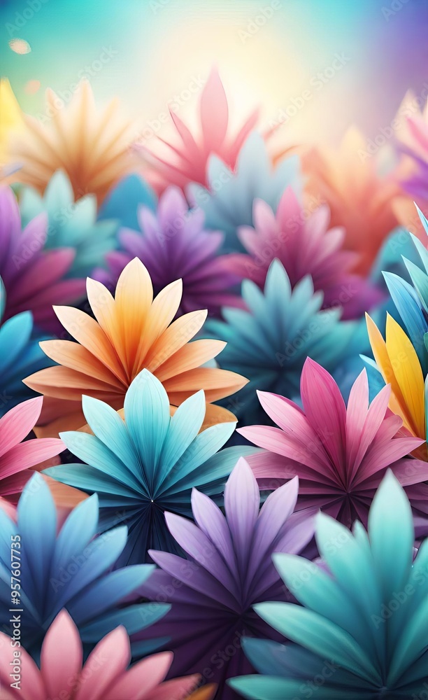 Obraz premium background with flowers