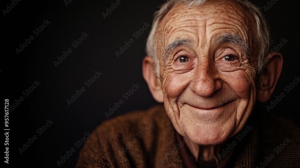 Radiant Elderly Man With Kind Smile And Friendly Demeanor Exuding Wisdom And Contentment Radiant Elderly Man With Kind Smile And Friendly Demeanor Exuding Wisdom And Contentment