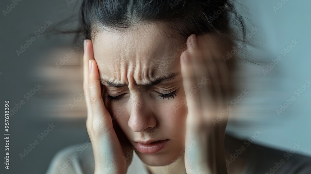 Obraz premium Acute stress reaction and acute stress disorder is a psychological response to a terrifying, traumatic or surprising experience.