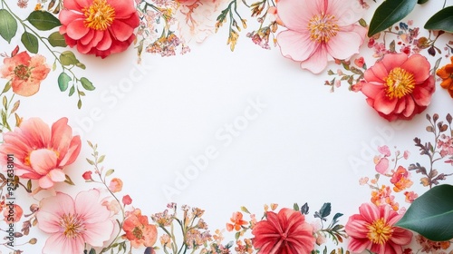 Mughal Garden Wedding Invitation: Elegant Watercolor Floral Designs