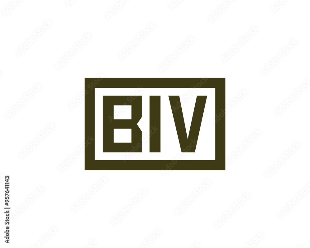 BIV logo design vector template. BIV BIV logo design vector template. BIV