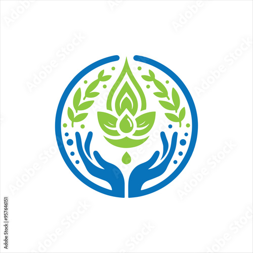 Modern Human Health Wellness Logo Design Free eps