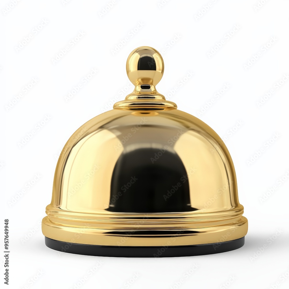 Golden Bell Isolated on White Background. Golden Bell Isolated on White Background.
