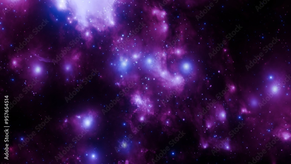Spectacular Galaxy Nebula with Stars and Space Dust Spectacular Galaxy Nebula with Stars and Space Dust