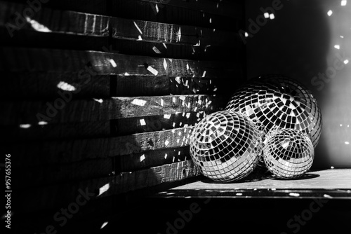 Three disco ball