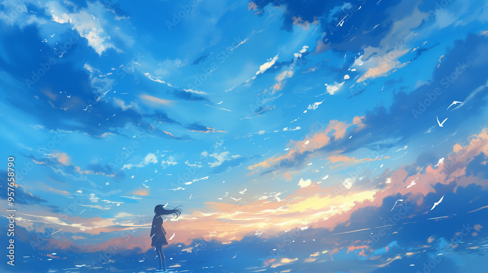 Obraz premium 晴天の空