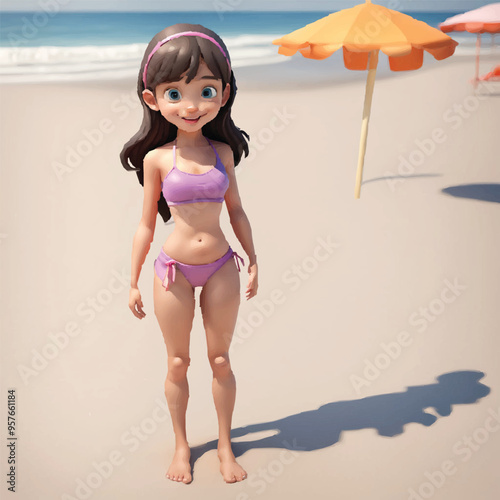 cute girl in sea anime style character vector illustration design. Manga Anime boy Faces Cartoon. face young girl anime style character vector illustration design. anime female manga cartoon.