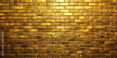 Wallpaper Mural Abstract grunge background with a gold brick wall texture Torontodigital.ca