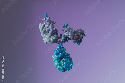 3D Render of Isolated Antibody