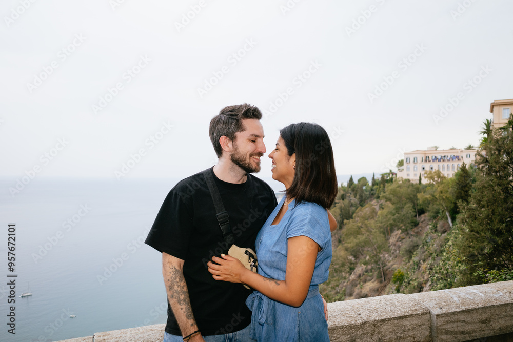 Happy Couple in Mediterranean Happy Couple in Mediterranean
