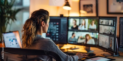 Emotional portrayal of remote work using video conferencing and virtual collaboration tools