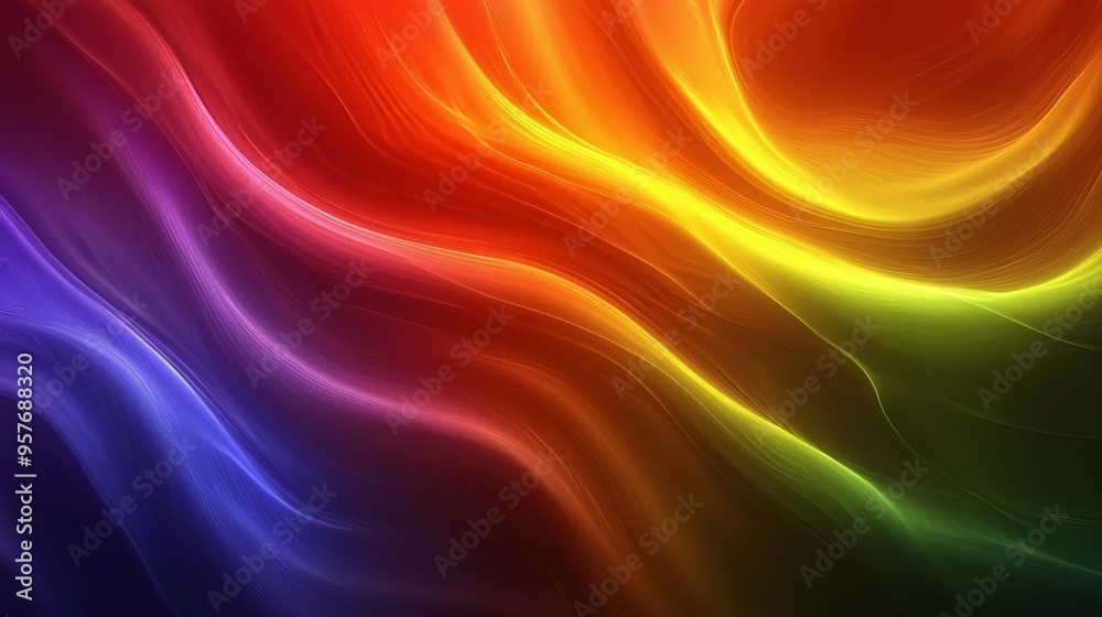 Obraz premium Abstract Swirling Colors