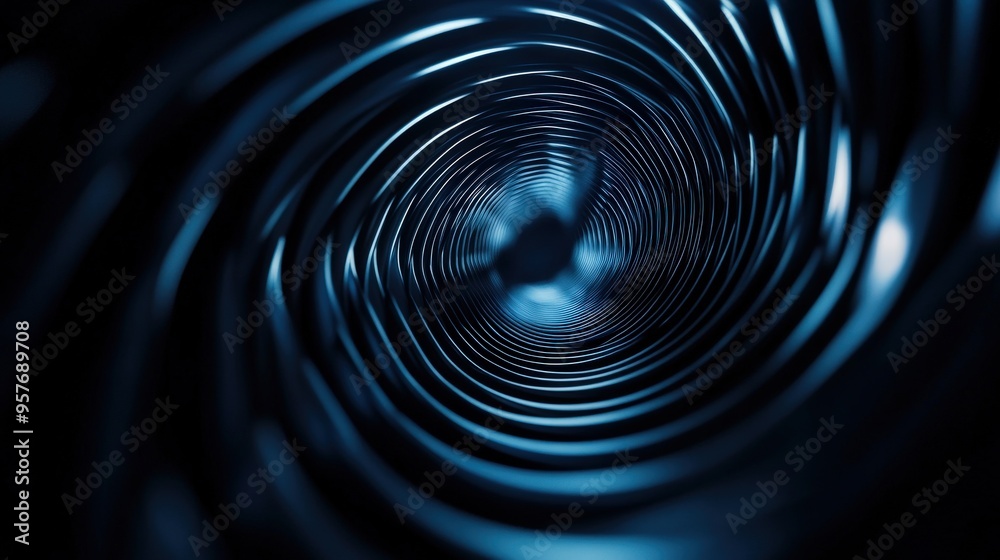 A mesmerizing close-up of a spiral pattern in beautiful blue tones, creating a sense of depth and fluidity. A mesmerizing close-up of a spiral pattern in beautiful blue tones, creating a sense of depth and fluidity.