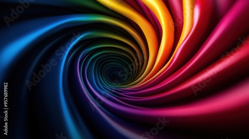 A vibrant swirl of colors creating a dynamic and mesmerizing visual effect, perfect for backgrounds and artistic projects.