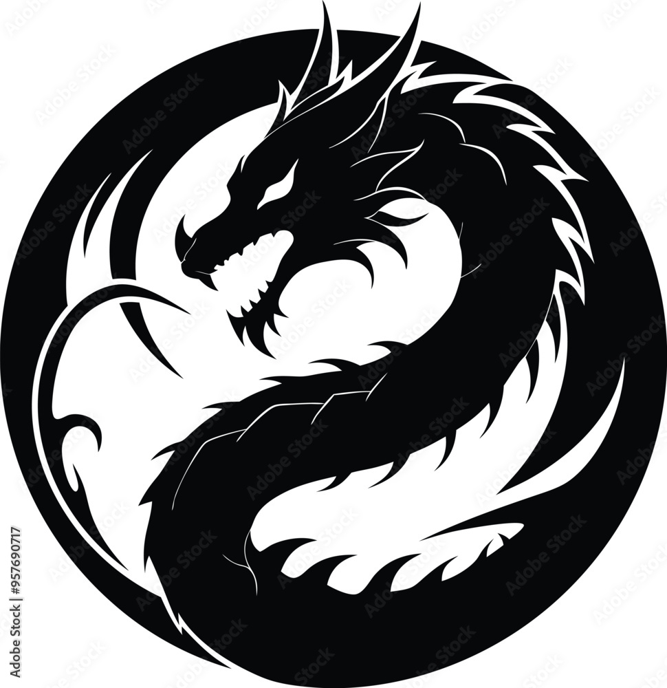 PrintFierce Dragon Emblem PrintFierce Dragon Emblem