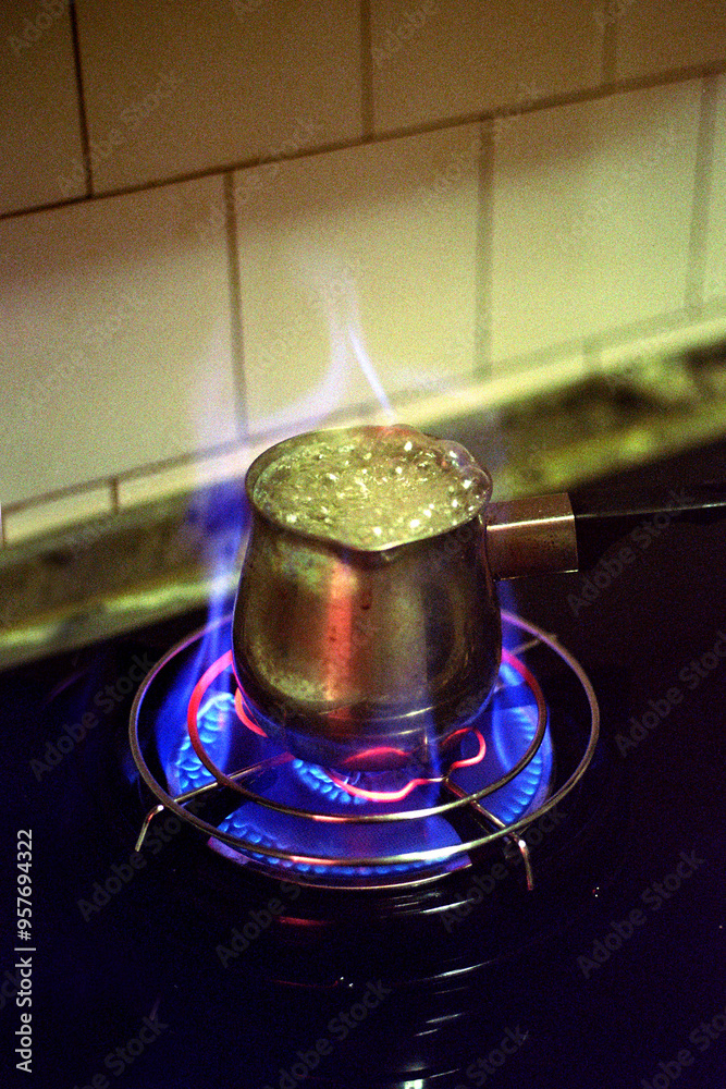 Burning coffee pot Burning coffee pot