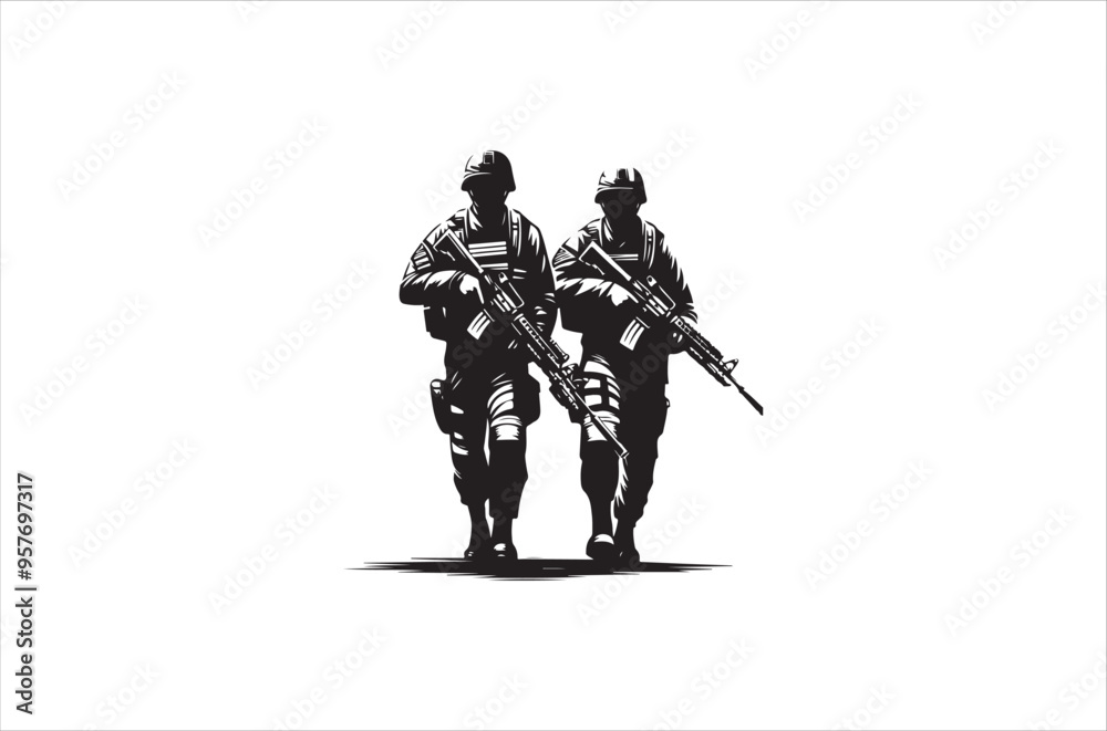 Silhouettes of Army Combat Soldiers, soldiers Vector bundle, Silhouette, Veteran Soldier vector. Silhouettes of Army Combat Soldiers, soldiers Vector bundle, Silhouette, Veteran Soldier vector.