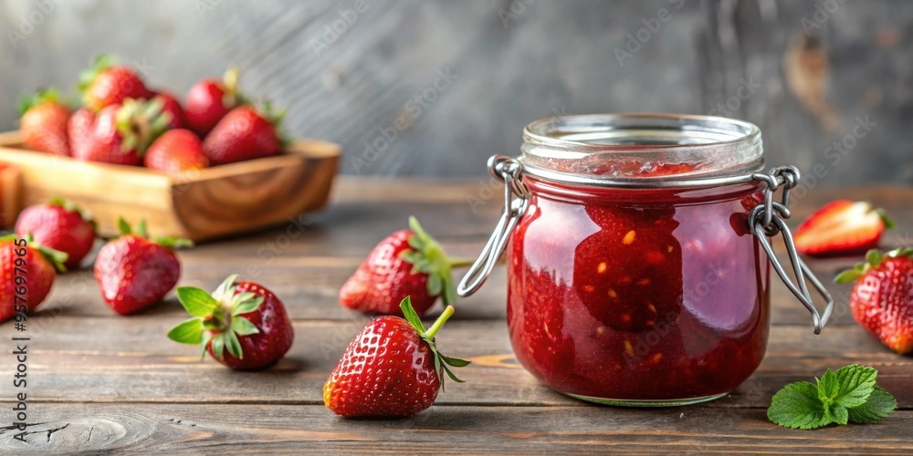 Delicious homemade strawberry jam with a hint of orange , fresh, homemade, strawberry, jam, orange, citrus, spread, fruity Delicious homemade strawberry jam with a hint of orange , fresh, homemade, strawberry, jam, orange, citrus, spread, fruity