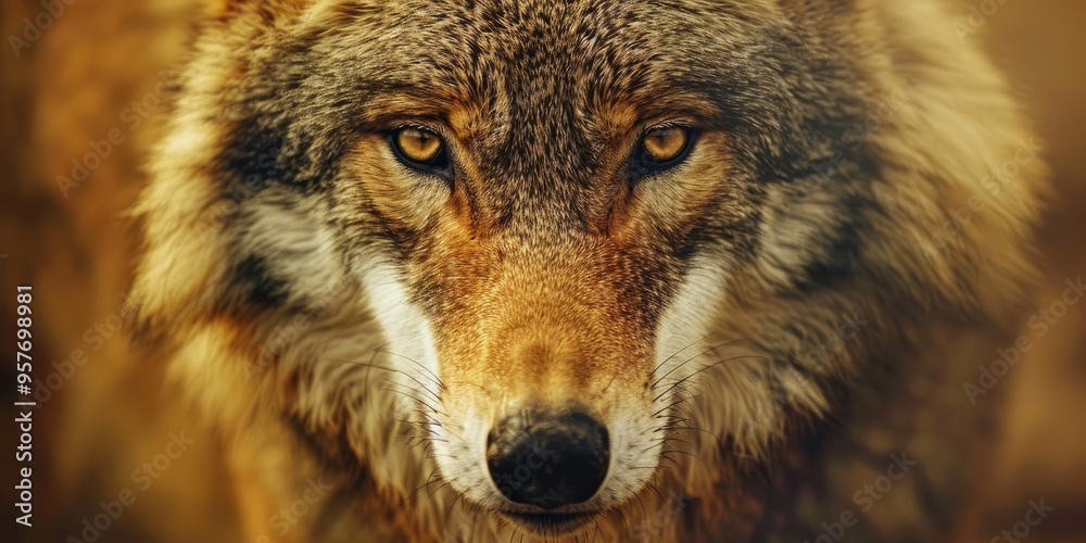 Fototapeta premium Close up of Himalayan Wolf