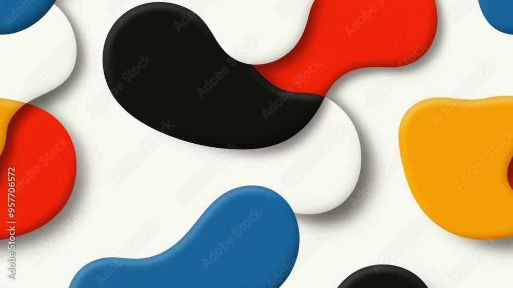 A colorful pattern of shapes and lines A colorful pattern of shapes and lines
