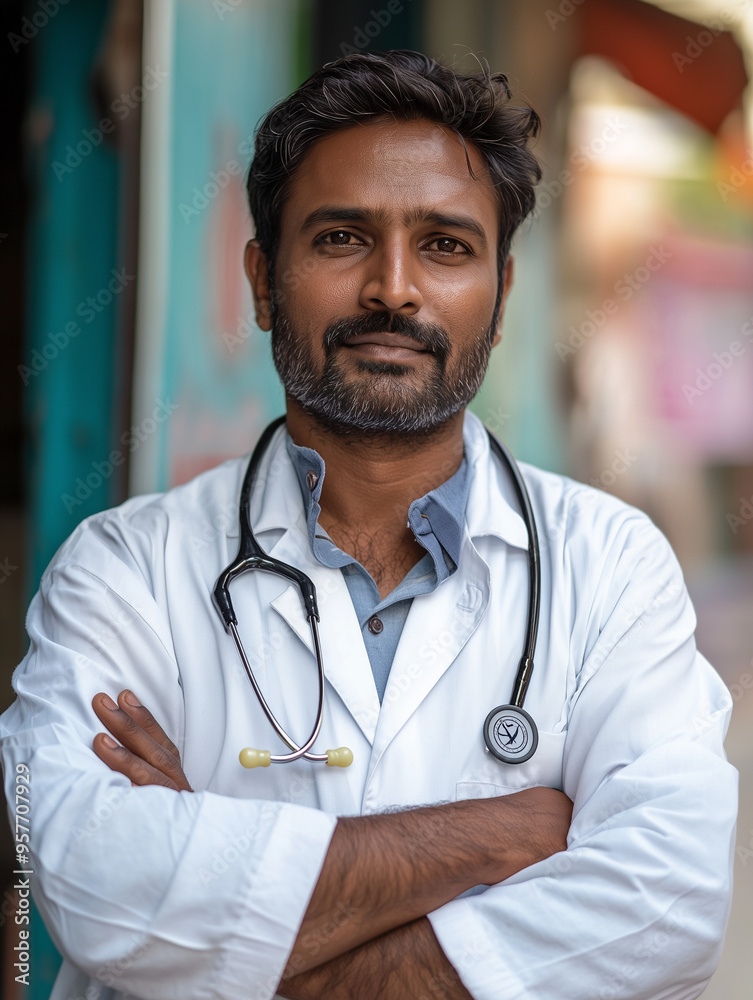 portrait of a indian doctor portrait of a indian doctor