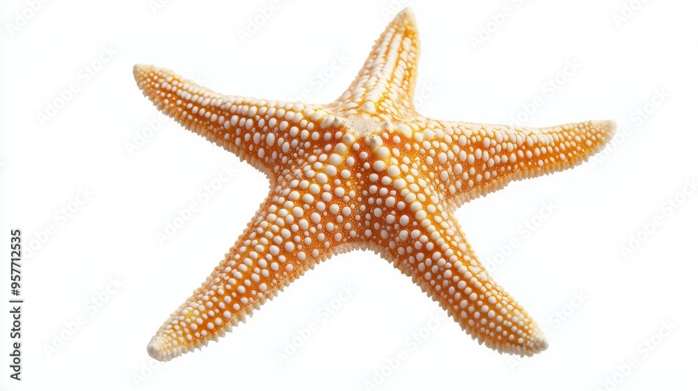 A starfish with white spots on its body A starfish with white spots on its body