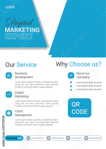 Digital marketing flyer