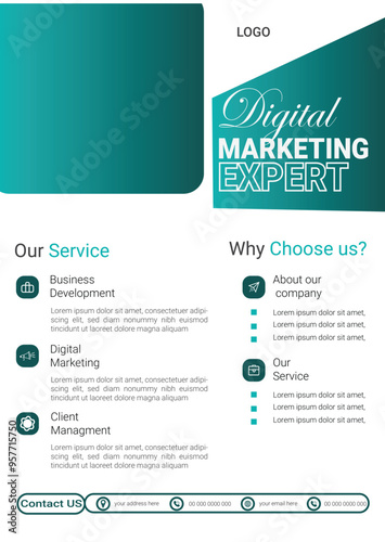Digital marketing flyer