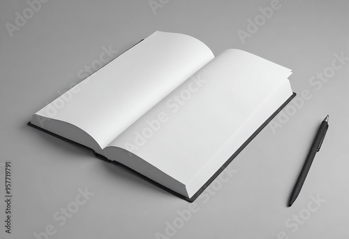 Blank Book Mockup Design 