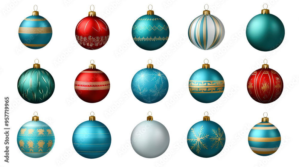 set of christmas ornaments, isolated transparent, png, background set of christmas ornaments, isolated transparent, png, background
