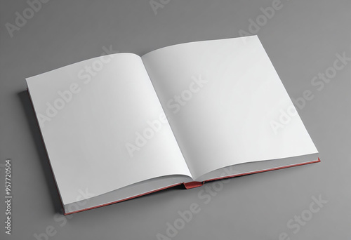 Blank Book Mockup Design 