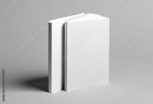 Blank Book Mockup Design 