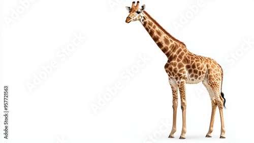 giraffe isolated on white