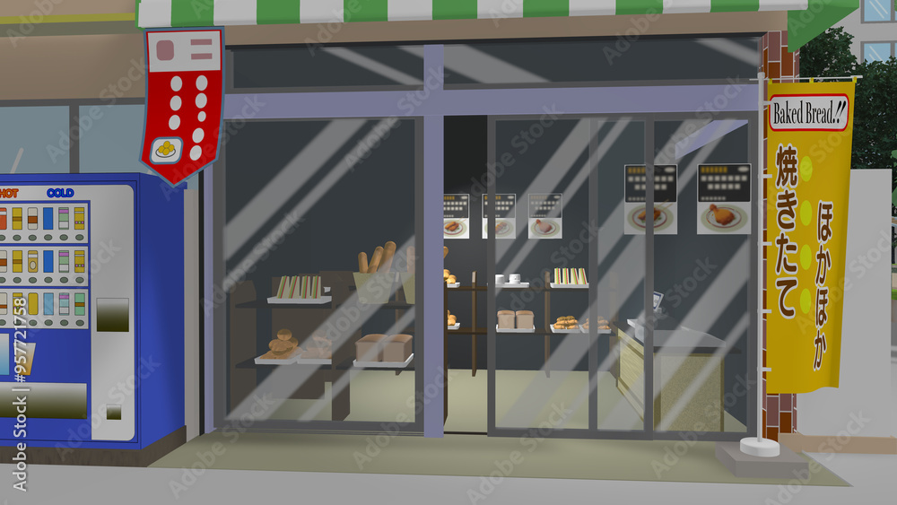 Naklejka premium アニメーションの背景