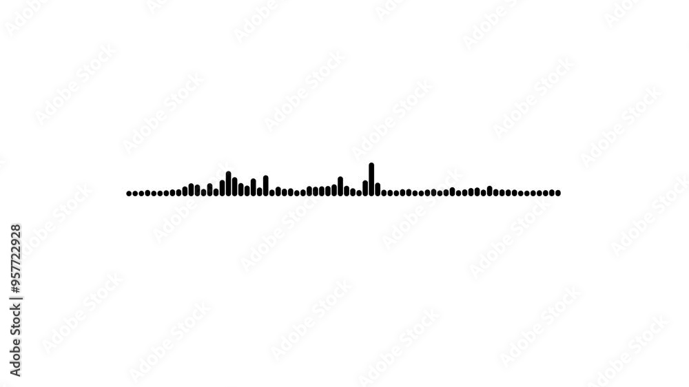 Digital audio spectrum background 4k animation. Abstract audio frequency waveform spectrum icon animation . Digital audio spectrum background 4k animation. Abstract audio frequency waveform spectrum icon animation .