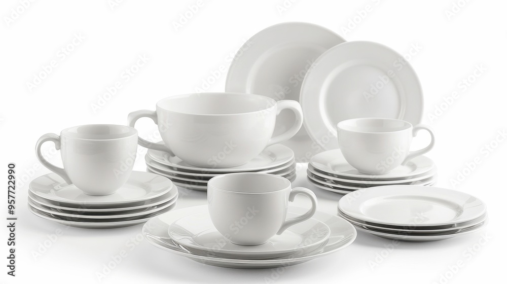 Dinnerware Set: Contains plates, bowls, and saucers, generally made from ceramic, porcelain, or glass, often accompanied by matching pieces for a harmonious setting.
Dinnerware Set: Contains plates, bowls, and saucers, generally made from ceramic, porcelain, or glass, often accompanied by matching pieces for a harmonious setting.