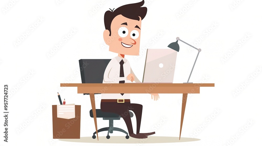 Stunning Office Cartoon Character: A Fun and Lively Workplace Visual. Showcasing Creativity and Energy. Stunning Office Cartoon Character: A Fun and Lively Workplace Visual. Showcasing Creativity and Energy.