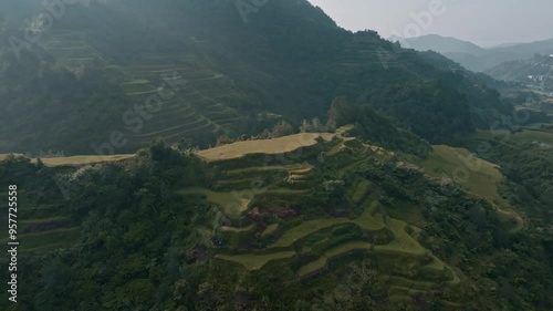 SUNRISE IN RICE TERRACES ( BATAD IFUGAO) photo