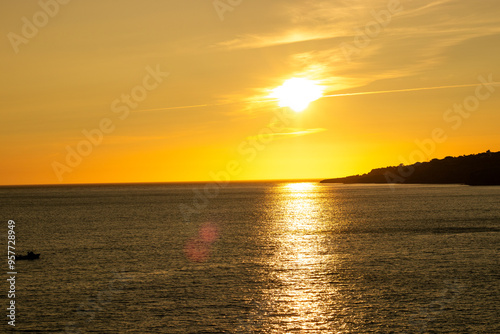 Sunset on the beach