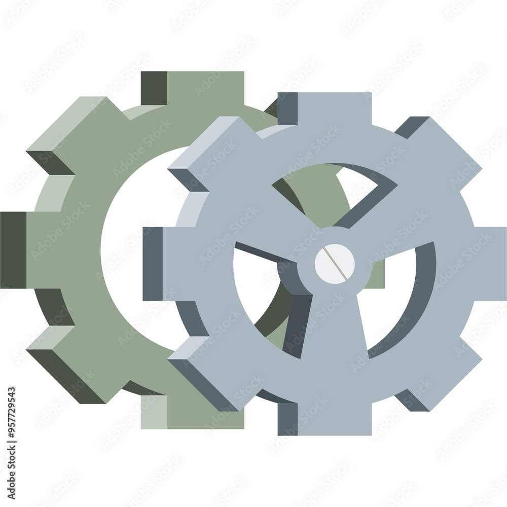 Obraz premium Cogwheels Illustration