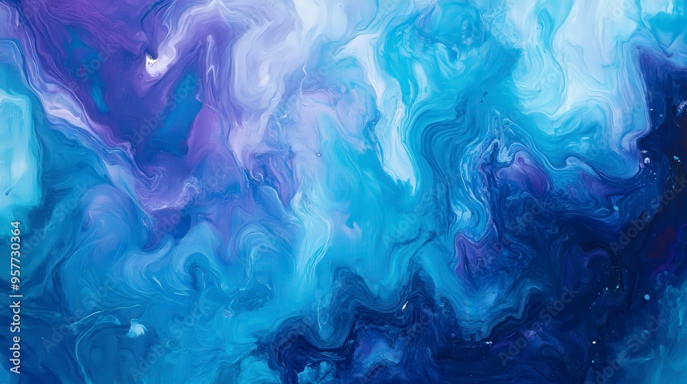 Harmony of Blues: Abstract Color Blends in Fluid Shapes and Forms Harmony of Blues: Abstract Color Blends in Fluid Shapes and Forms