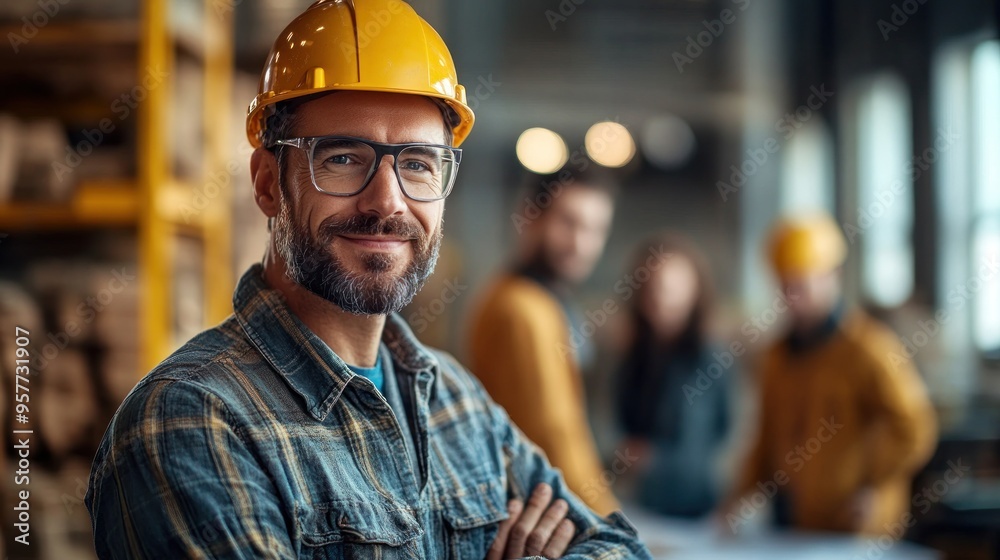 Portrait of a Confident Construction Worker Portrait of a Confident Construction Worker