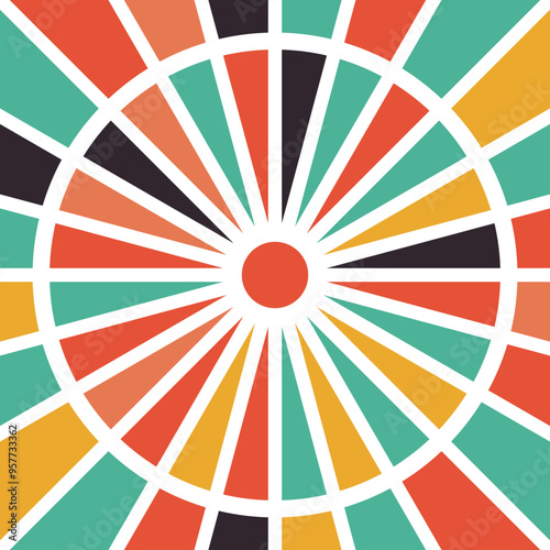 Abstract random colorful geometric design for design element that can be used in various kinds such as background and others