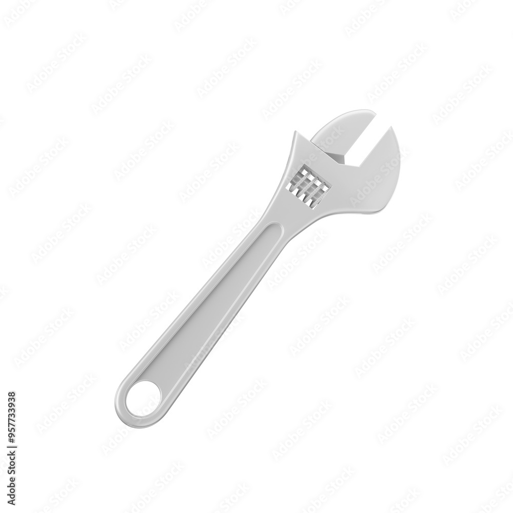 Adjustable Wrench 3D Icon Adjustable Wrench 3D Icon